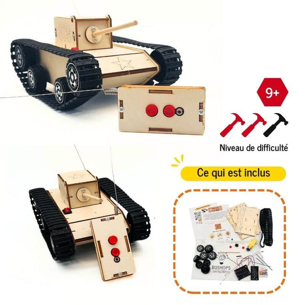 CharBot : Le compagnon idéal pour explorer les environs - Kit d'assemblage en bois STEM