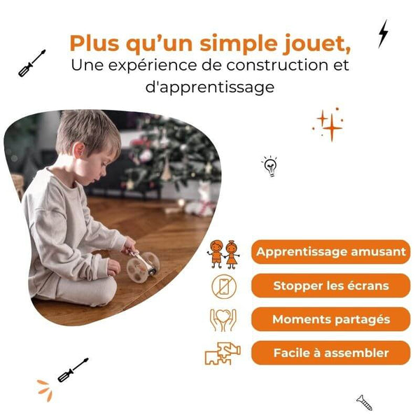 SpiderBot 2.0 : L'évolution ultime de l'araignée robotique - Kit d'assemblage en bois STEM